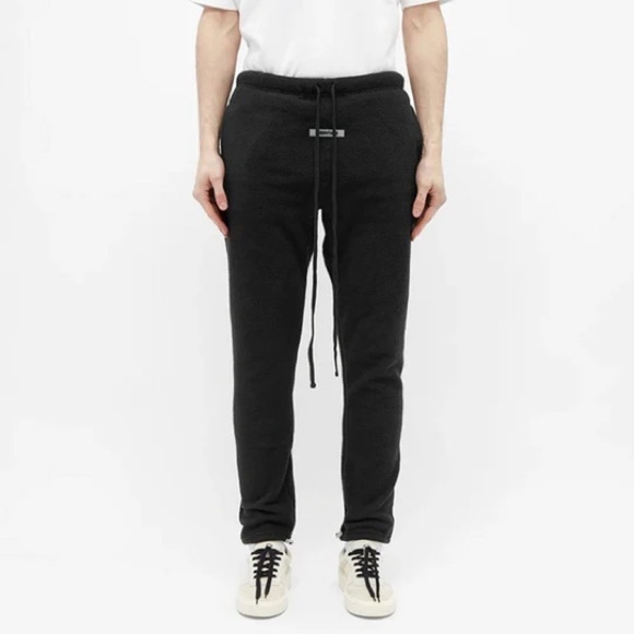 Fear of God FOG Essentials Polar Fleece Sweatpants Grey Flannel Large Ssense - Picture 6 of 7